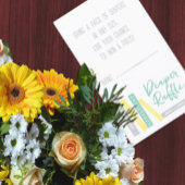 Bücher Baby Shower Windel Raffle Begleitkarte