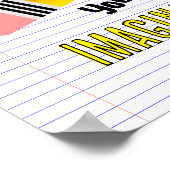 Bücher bauen eine Treppe zu Ihrer Fantasiebiblioth Poster (Ecke)