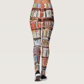 Bücher | Bibliothek | Stilvolles Muster | LEGGINGS (Rückseite)