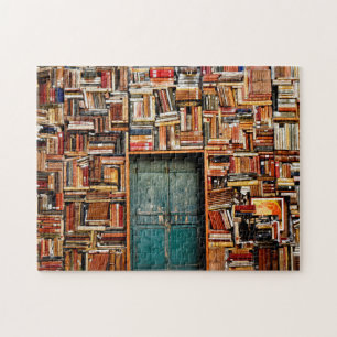 Bücher Bibliothek Tür Eingang Foto Malerei Puzzle