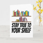 Bücher - Bleibe an Ihrem Platz Karte (Gelbe Blume)