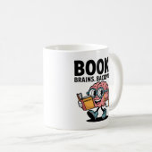 Bücher Brains Rucksäcke Kawaii Brain Reading Schoo Kaffeetasse (VorderseiteRechts)