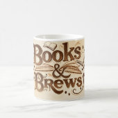 Bücher & Brews: Für Bibliophile Kaffeetasse (Mittel)