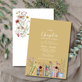 Bücher & Brunch Eine neue Kapitel Kinderdusche Einladung