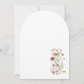 Bücher & Brunch Eine neue Kapitel-Wildblume Einladung (Rückseite)