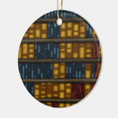 Bücher, Bücher, Bücher - Muster der virtuellen Bib Keramik Ornament (Links)