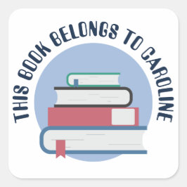 , BÜCHER, BÜCHER, GESCHÜTZTE BÜCHER, TEXTBÜCHER, B QUADRATISCHER AUFKLEBER