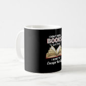 Bücher, Bücher lesen Kaffeetasse (Vorderseite Links)