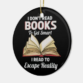 Bücher, Bücher lesen Keramik Ornament (Links)