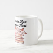 Bücher - Bücher sind Hirnfutter Kaffeetasse (VorderseiteRechts)
