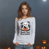 Bücher, Bücher und Katzenkuppen Halloween Tri-Blend Shirt