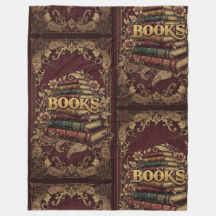 Bücher Bücherliebhaber Schriftsteller Leser Biblio Fleecedecke