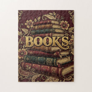 Bücher Bücherliebhaber Schriftsteller Leser Biblio Puzzle