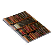 Bücher, Bücherregale, Buchliebhaber Notizblock (Rechte Seite)
