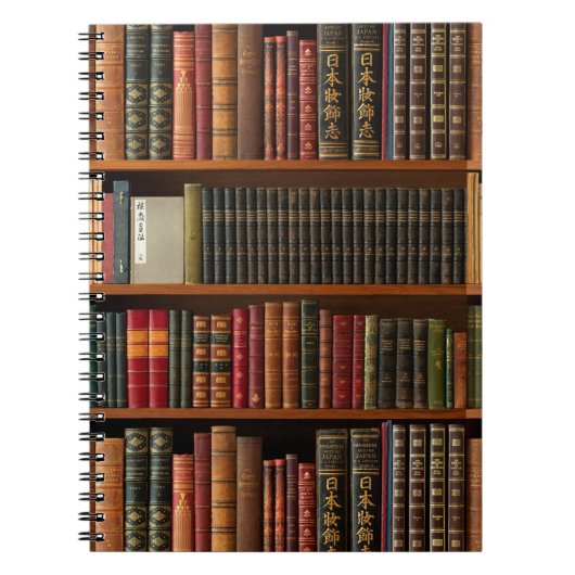 Bücher, Bücherregale, Buchliebhaber Notizblock (Vorderseite)