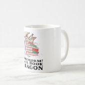 Bücher - Bücherwurm? Ich bin Buchdrache Kaffeetasse (VorderseiteRechts)