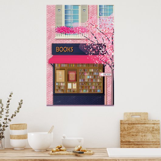 Bücher | Buchhandlung | Darstellung Poster (Küche)