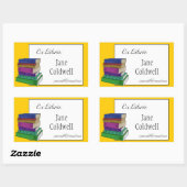 Bücher Buchzeichen oder Ex-Libris-Aufkleber Rechteckiger Aufkleber (Blatt)