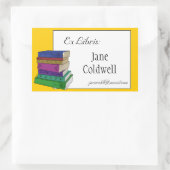 Bücher Buchzeichen oder Ex-Libris-Aufkleber Rechteckiger Aufkleber (Tasche)