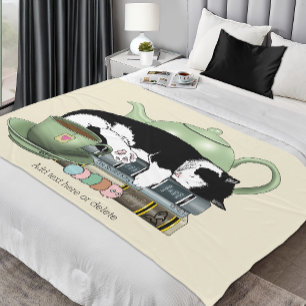 Bücher Cat Tee Niedlich Fleecedecke