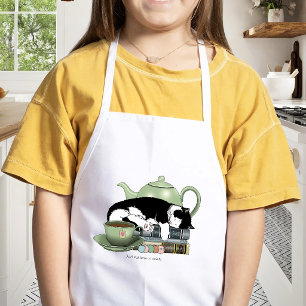 Bücher Cat Tee Niedlich Kinderschürze