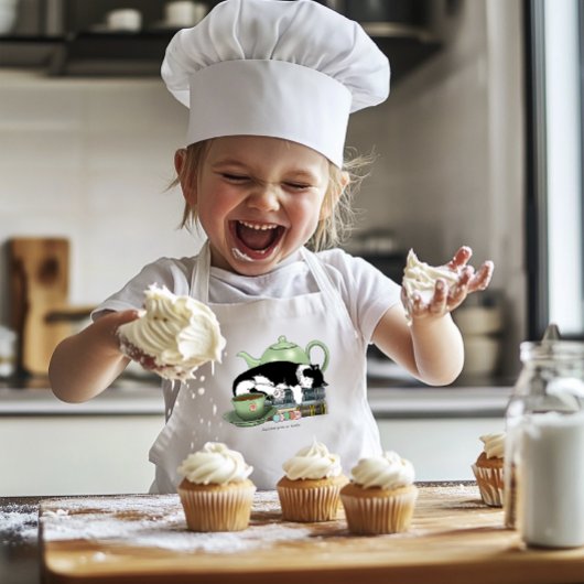 Bücher Cat Tee Niedlich Kinderschürze