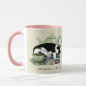 Bücher Cat Tee Niedlich Tasse (Links)