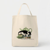 Bücher Cat Tee Niedlich Tragetasche (Vorne)