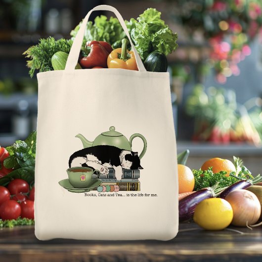 Bücher Cat Tee Niedlich Tragetasche