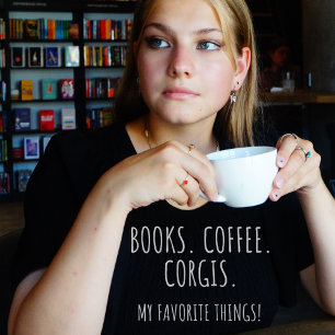 Bücher Coffee Corgis. Meine Lieblingssachen! T-Shirt