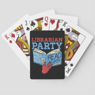 Bücher - Das Bibliothekar-Party-Buchliebhaber-Gesc Spielkarten