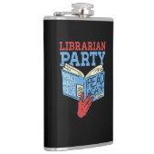 Bücher - Das librarian Party Book Lover Gift Flachmann (Rechts)