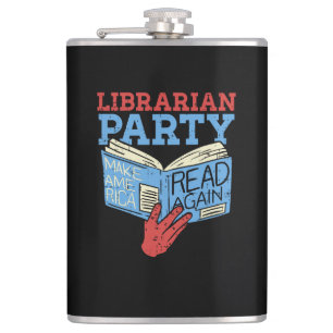 Bücher - Das librarian Party Book Lover Gift Flachmann