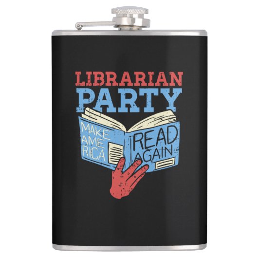 Bücher - Das librarian Party Book Lover Gift Flachmann (Vorderseite)