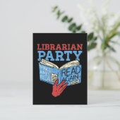 Bücher - Das librarian Party Book Lover Gift Postkarte (Stehend Vorderseite)
