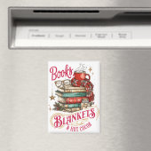 Bücher, Decken und heiße Schokolade Magnet (In Situ (Geschirrspüler))
