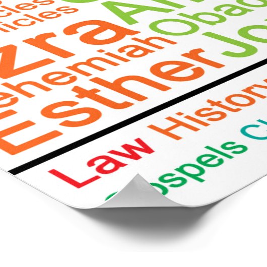 Bücher der Bibel 16x20 Poster (Ecke)