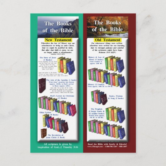 Bücher der Bibel Postkarte (Vorderseite)