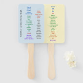 Bücher der Bibelhandfans Fächer (Vorne und Hinten)