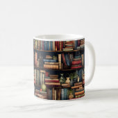 Bücher der virtuellen Bibliothek Kaffeetasse (VorderseiteRechts)