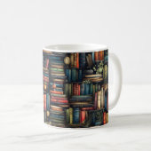 Bücher der virtuellen Bibliothek Kaffeetasse (VorderseiteRechts)