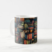 Bücher der virtuellen Bibliothek Kaffeetasse (Vorderseite Links)
