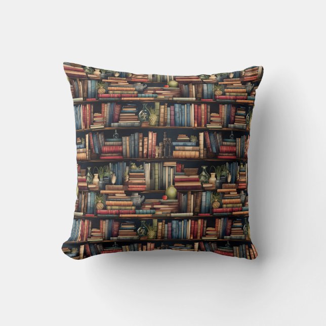 Bücher der virtuellen Bibliothek Kissen (Vorderseite)