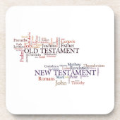 Bücher des Bibelhartstoffes Untersetzer (Vorderseite)