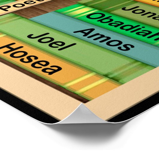 Bücher des Bibelposters Poster (Ecke)