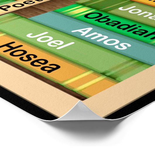 Bücher des Bibelposters Poster (Ecke)