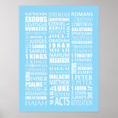 Bücher des Bibelposters Wall Art Poster (Vorne)