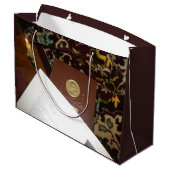 Bücher des letzten Jahrhunderts Große Geschenktüte (Rückseite Schrägansicht)