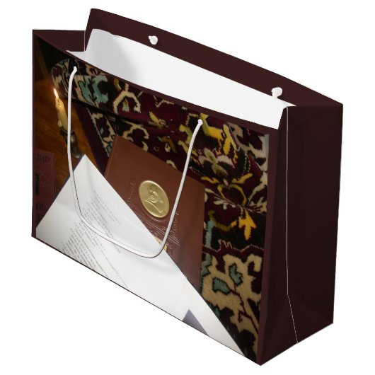 Bücher des letzten Jahrhunderts Große Geschenktüte (Vorderseite Schrägansicht)