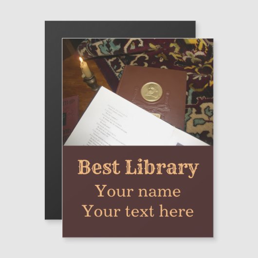 Bücher des letzten Jahrhunderts Magneteinladung (Vorne/Hinten)